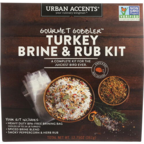 Urban Accents Gourmet Gobbler Complete Turkey Brine Kit - 12.75 Ounce