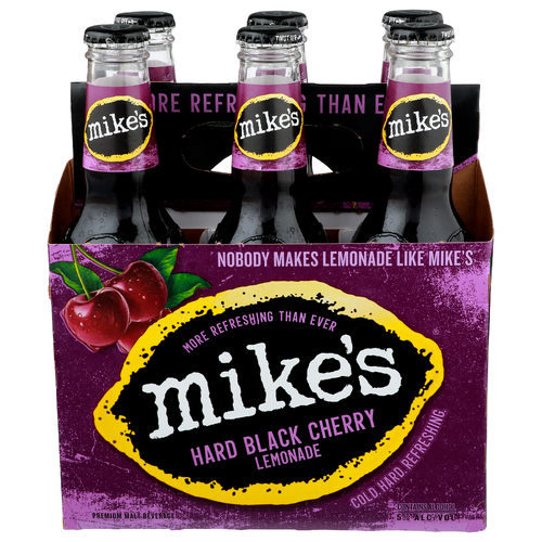 Mike's Hard Black Cherry Lemonade Premium Malt Beverage - 11.2 Fluid Ounce - 6 Count