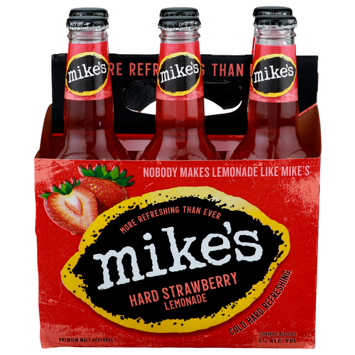 Mike's Hard Strawberry Lemonade Premium Malt Beverage - 11.2 Fluid Ounce - 6 Count