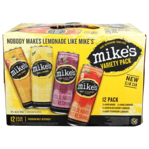 Mike's Premium Malt Beverage Variety Pack - 12 Fluid Ounce - 12 Count