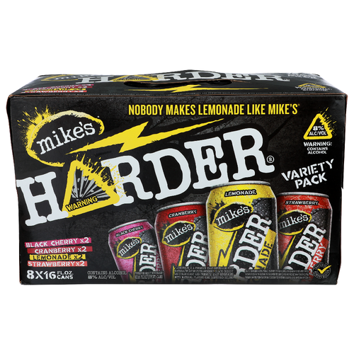 MIKE's Variety Pack Harder - 8 Count Image 1 of 2
