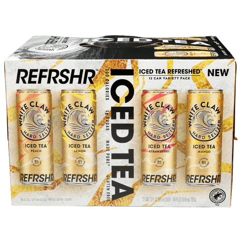 White Claw Hard Seltzer Ice Tea Refreshed - 12 Fluid Ounce - 12 Count Image 1 of 4