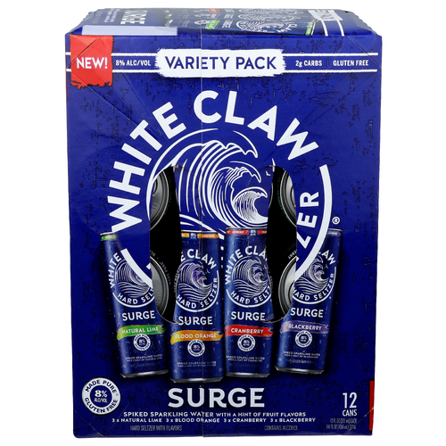 Surge Spiked Sparkling Water - 12 Fluid Ounce - 12 Count