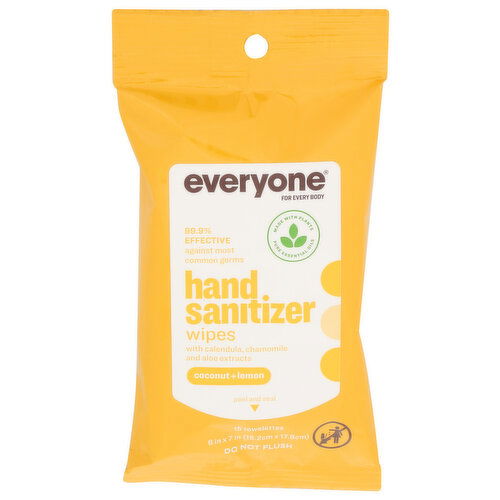 Everyone Coconut Lemon Wipes Santz Ccnut - 15 Count Image 1 of 2