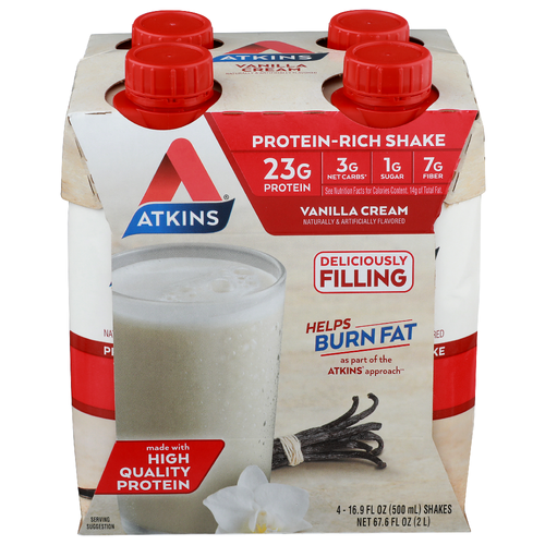 Atkins Vanilla Cream - 16.9 Fluid Ounce - 4 Count