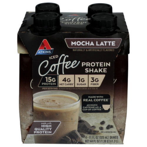 BROOKSHIRE'S Atkins Iced Coffee Mocha Rtd 4 Pk - 11 Fluid Ounce - 4 Count
