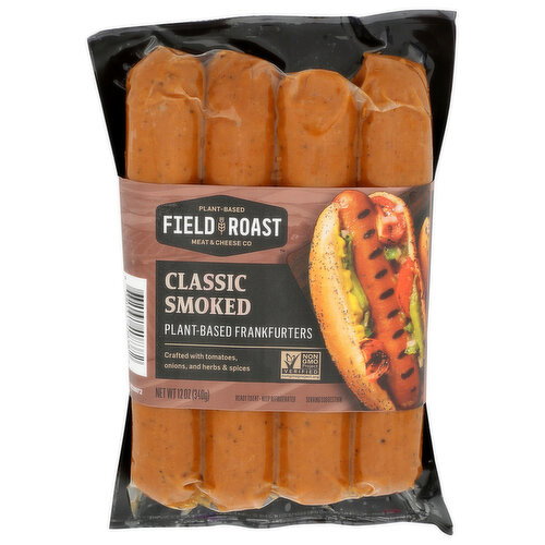 Field Roast Plant Based Classic Smoked Frankfurters - 12 Ounce