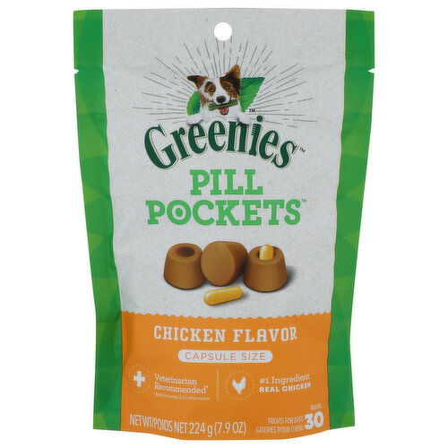 BROOKSHIRE'S Greenies Pll Pc Dogs Chcken - 224 Gram