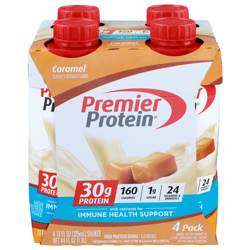 Premier Protein Caramel High Shake - 11 Fluid Ounce - 4 Count