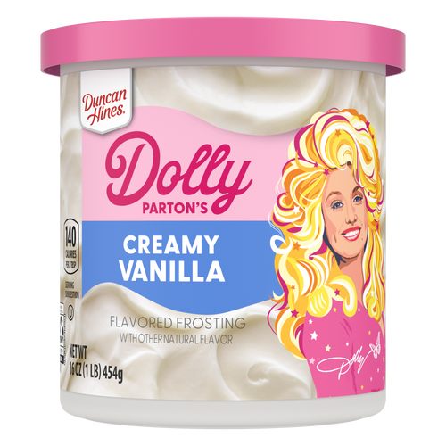 Duncan Hines Dolly Parton's Creamy Vanilla Flavored Frosting - 16 Ounce