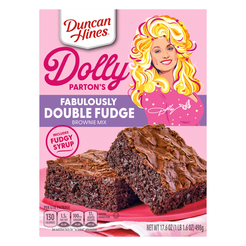 Duncan Hines Dolly Parton's Fabulously Double Fudge Brownie Mix - 17.6 Ounce
