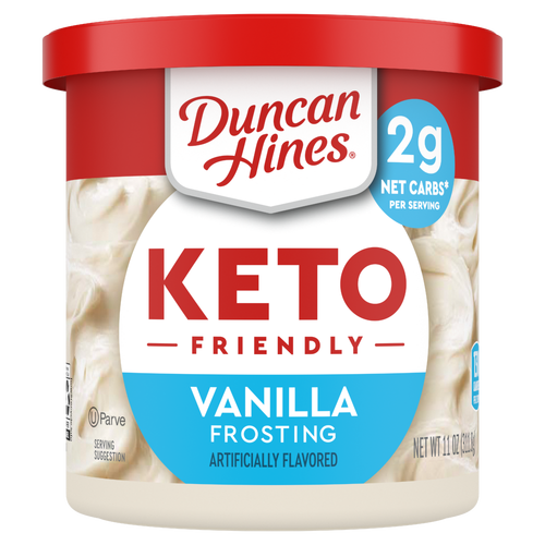 Duncan Hines Keto Friendly Vanilla Flavored Frosting - 11 Ounce