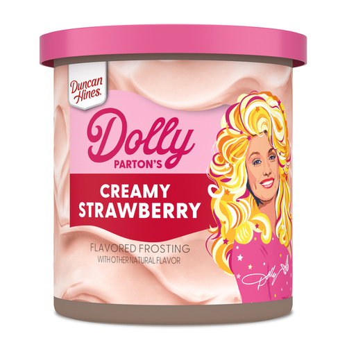 Duncan Hines Dolly Parton's Creamy Strawberry Flavored Frosting - 16 Ounce