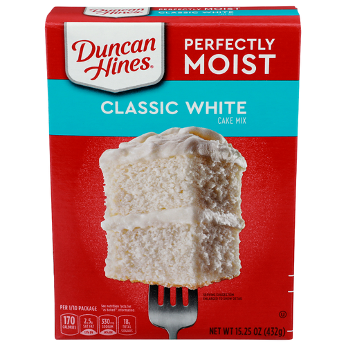 Duncan Hines Perfectly Moist Classic White Cake Mix - 15.25 Ounce