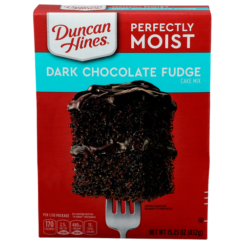 Duncan Hines Dark Chocolate Fudge Cake Mix - 15.25 Ounce