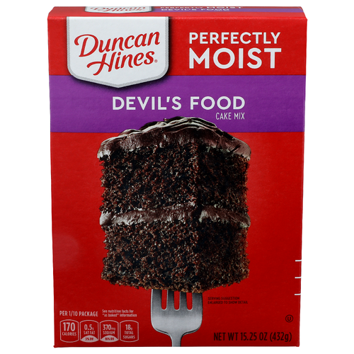Duncan Hines Perfectly Moist Devil's Food Cake Mix - 15.25 Ounce