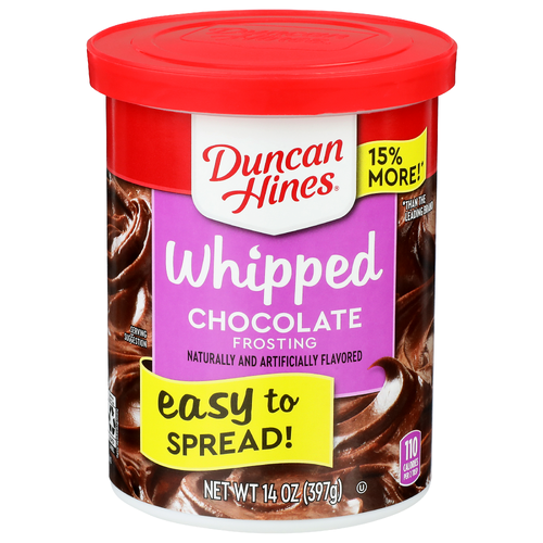 Duncan Hines Whipped Chocolate Frosting - 14 Ounce