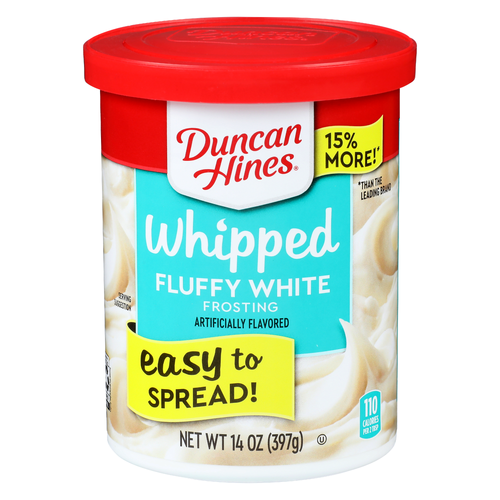 Duncan Hines Fluffy White Frosting Whipped - 14 Ounce