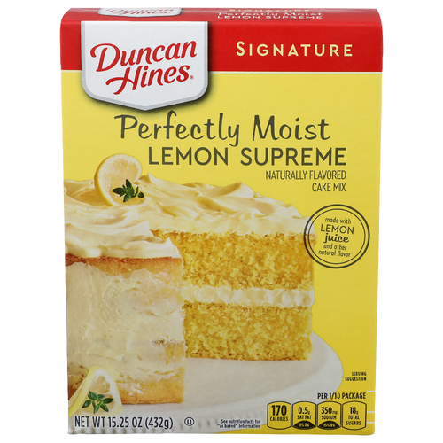 Duncan Hines Signature Lemon Supreme Cake Mix - 15.25 Ounce