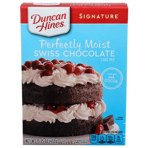 Duncan Hines Swiss Chocolate Cake Mix - 15.25 Ounce