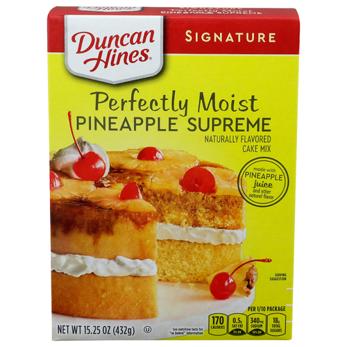 Duncan Hines Signature Pineapple Supreme Cake Mix - 15.25 Ounce