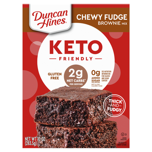 Duncan Hines Keto Friendly Chewy Fudge Brownie Mix - 10 Ounce