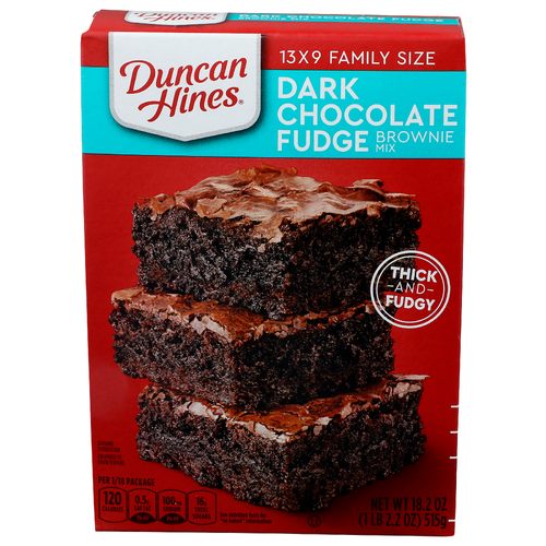 Duncan Hines Dark Chocolate Fudge Brownie Mix - 18.2 Ounce