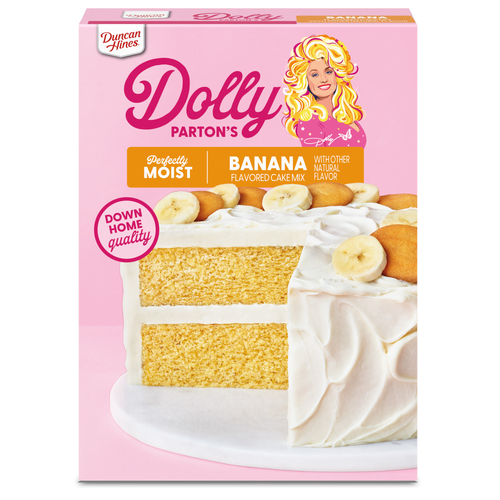 Duncan Hines Dolly Parton's Favorite Banana Flavored Cake Mix - 15.25 Ounce Image 1 of 4