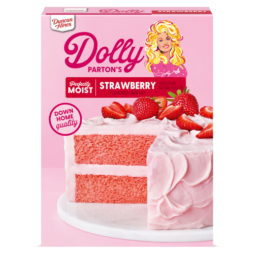 Duncan Hines Dolly Parton's Strawberry Flavored Cake Mix - 15.25 Ounce