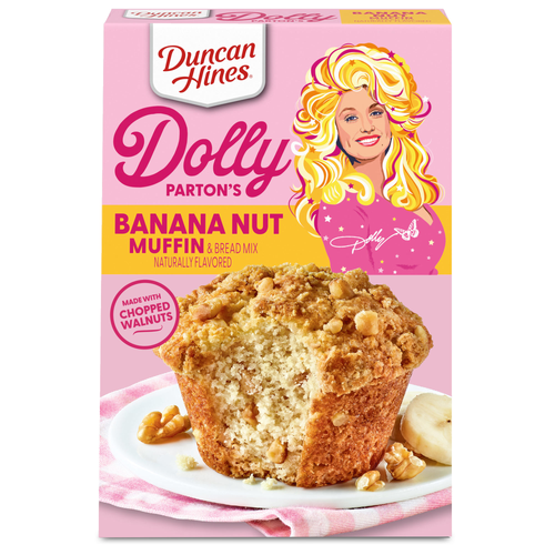 Duncan Hines Dolly Parton's Banana Nut Flavored Muffin & Bread Mix - 19 Ounce