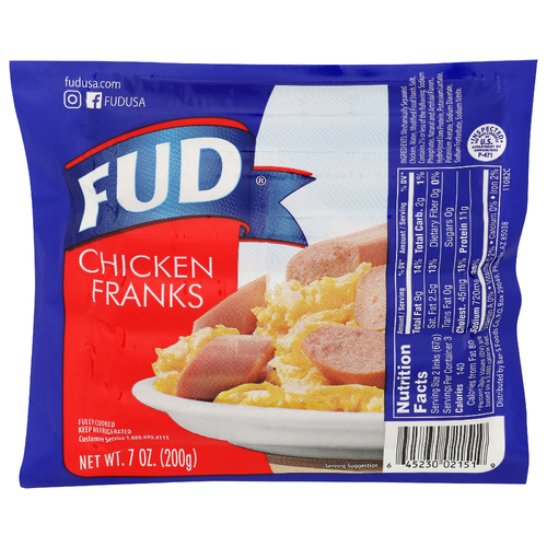 Fud Links Chicken Franks - 7 Ounce