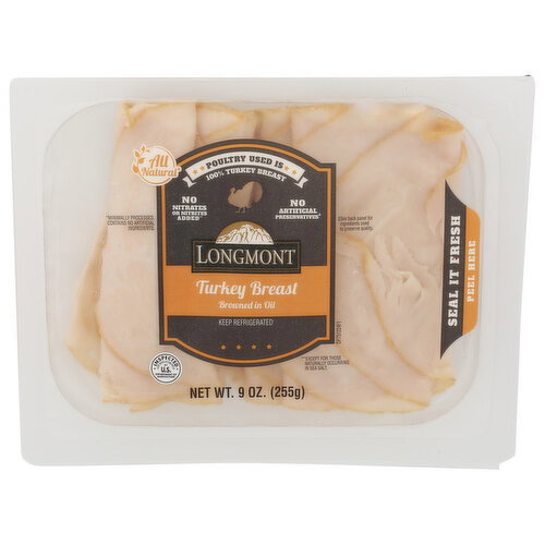 Longmont Turkey Breast Oil Browned - 9 Ounce