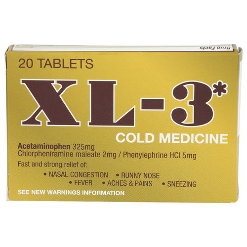 Xl-3*Cold Medicine - 20 Count