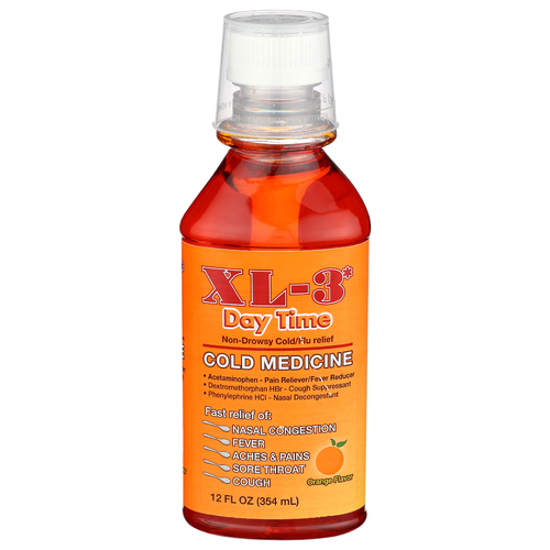 Xl-3*Orange Flavor Cold Medicine - 12 Fluid Ounce