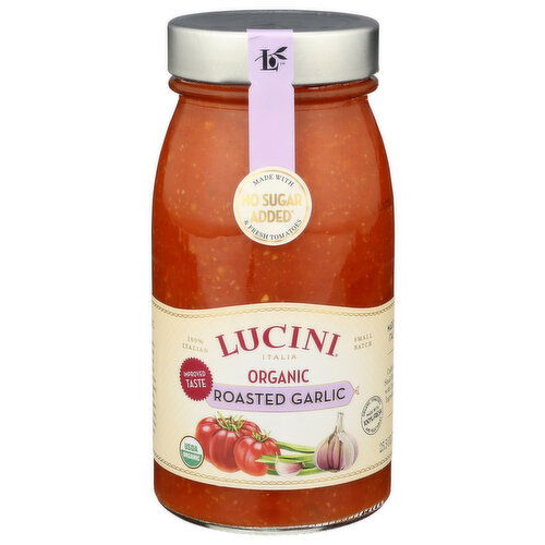 Lucini Italia Organic Roasted Garlic Marinara Pasta Sauce - 25.5 Ounce