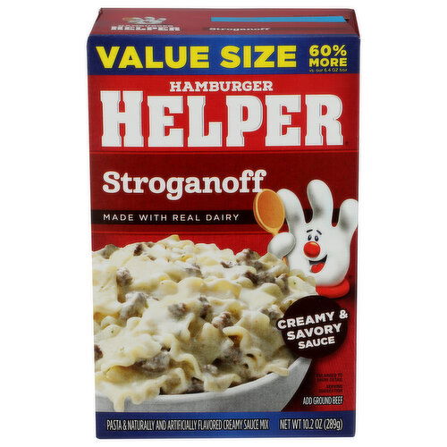 HAMBURGER HELPER Stroganoff Carton Value Size - 10.2 Ounce