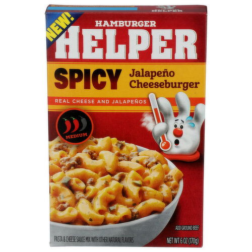 HAMBURGER HELPER Spicy Jalapeno Cheeseburger Carton - 6 Ounce