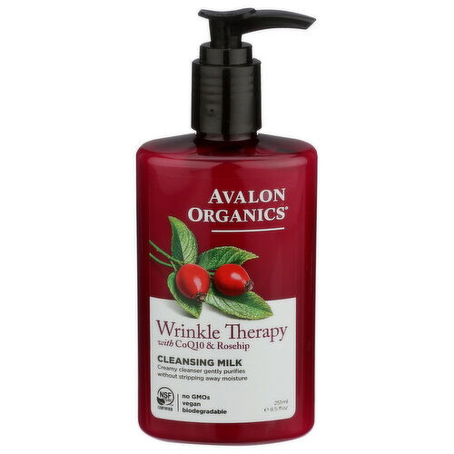 AVALON ORGANICS Wrinkle Therapy Cleansing Milk - 251 ml