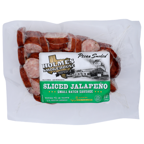 Holmes Smokehouse Sliced Jalapeno Small Batch Sausage - 12 Ounce