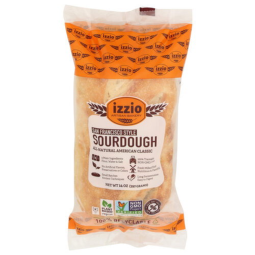 Izzio Artisan Bakery Take & Bake San Francisco Style Sourdough - 14 Ounce