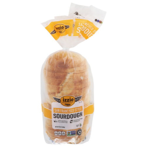 Izzio Artisan Bakery Sourdough Batard Sliced Sf Style Sl 1/2 12PK - 24 Ounce