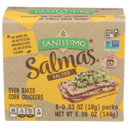Sanissimo Corn Cracker - 0.63 Ounce - 8 Count