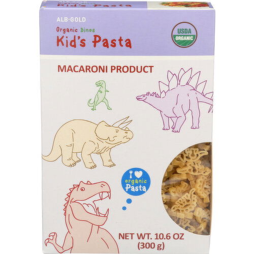 Organic KID's Pasta Dinosaur Shapes - 10.6 Ounce - 1 Count