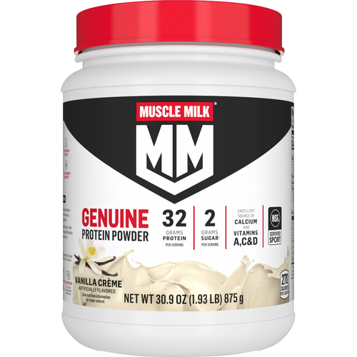 Muscle Milk Genuine Protein Powder Vanilla Creme Artificially Flavored - 30.9 Ounce - 1 Count