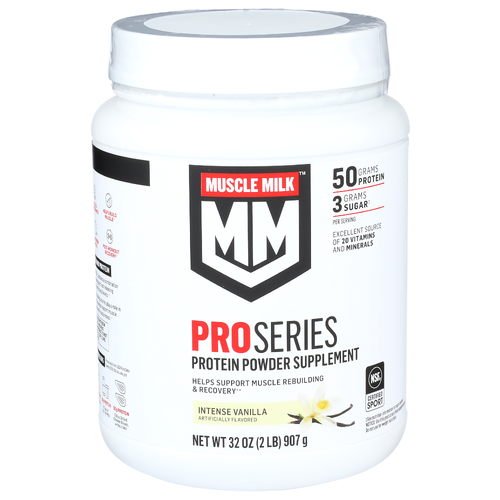 Muscle Milk Intense Vanilla Protein Powder Supplement - 32 Ounce