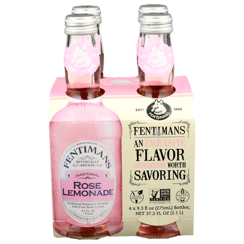 Fentimans Rose Lemonade - 9.3 Fluid Ounce - 4 Count