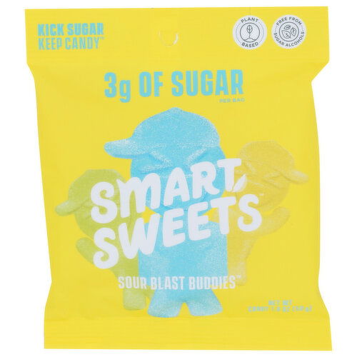 Smartsweets Naturally Sweetened Candy Sour Blast Buddies - 1.8 Ounce