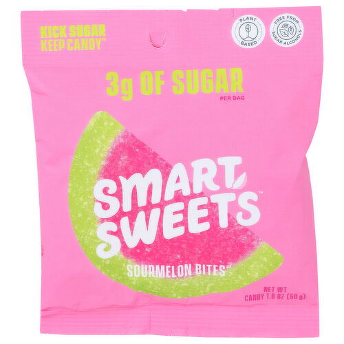 Smartsweets Naturally Sweetened Candy Sourmelon Bites - 1.8 Ounce