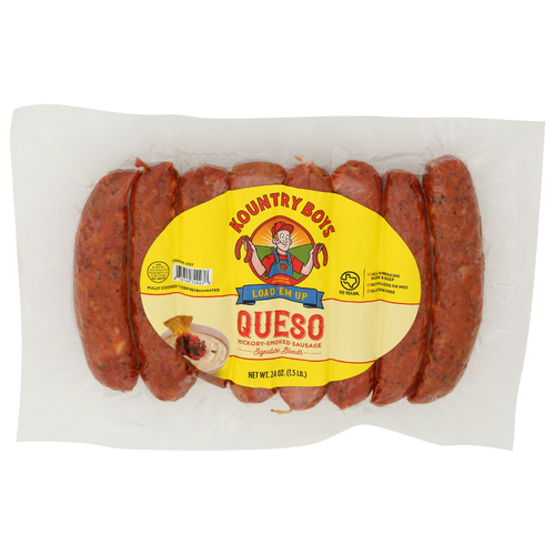 KOUNTRY BOYS Smk Queso Sausage - 24 Ounce