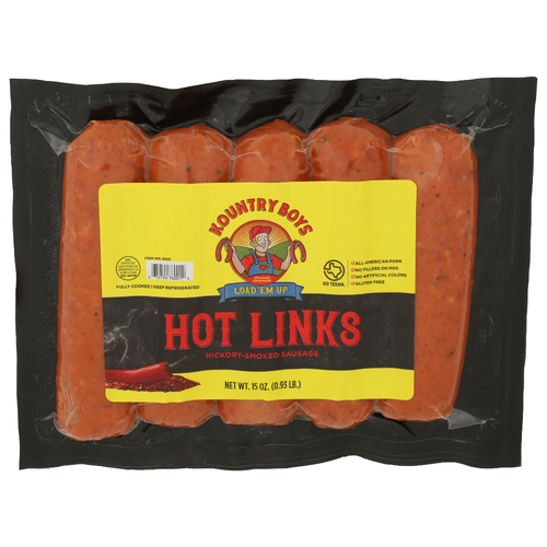 Kountry Boys Hot Links - 15 Ounce Image 1 of 4